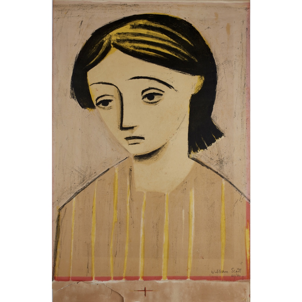 [§] WILLIAM SCOTT C.B.E., R.A. (BRITISH, 1913-1989)PORTRAIT OF A GIRL, 1948 60/60, signed and