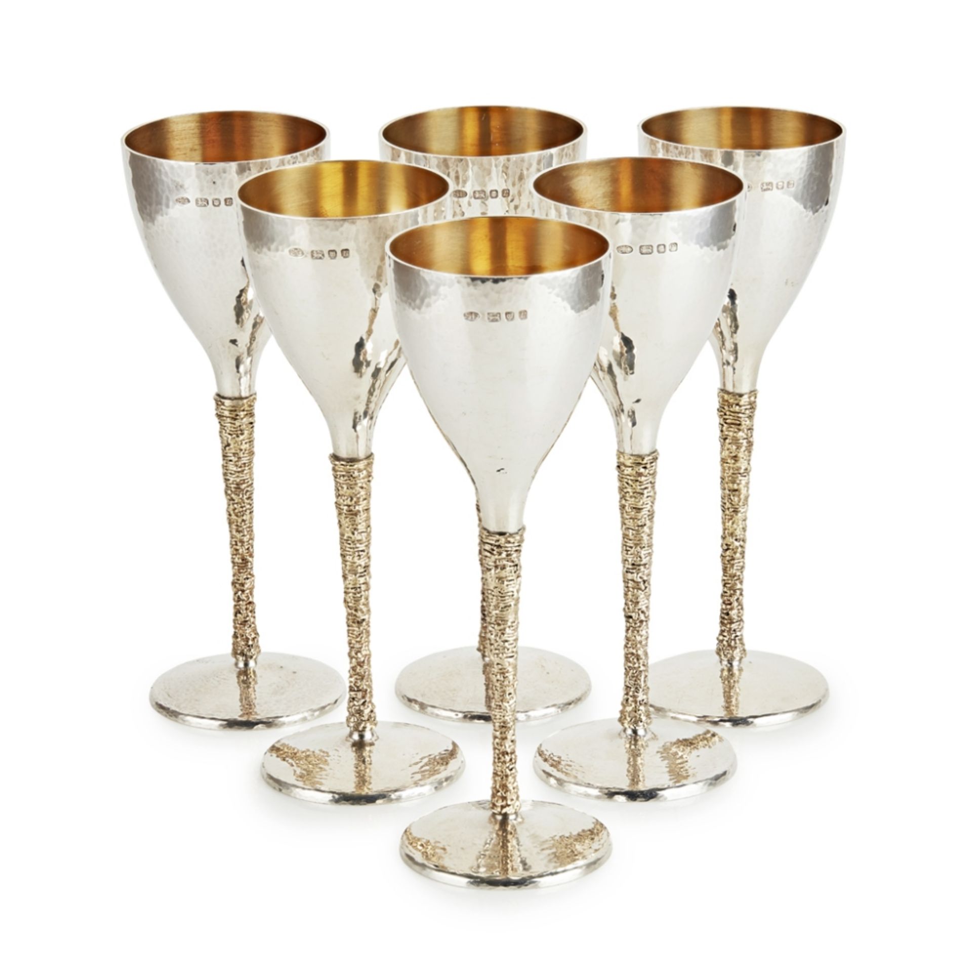 [§] STUART LESLIE DEVLIN A.O., C.M.G. (AUSTRALIAN, 1931-2018)SET OF SIX APERITIF GLASSES, LONDON