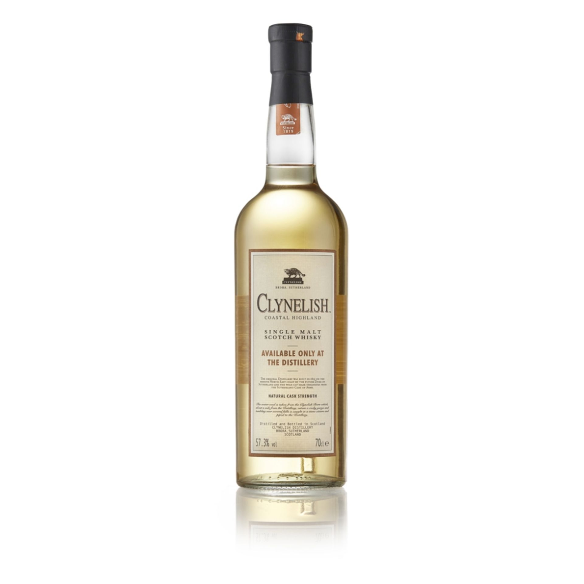 CLYNELISH DISTILLERY EXCLUSIVE bottled at natural cask strength 70cl/ 57.3%