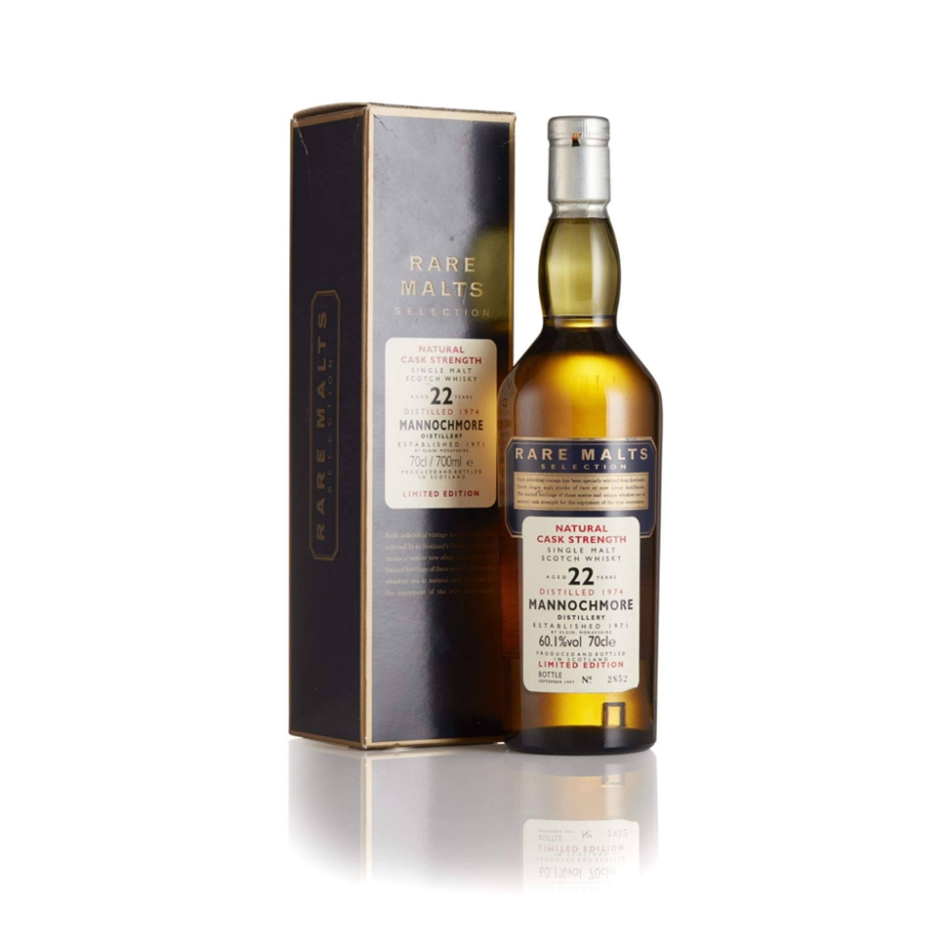 MANNOCHMORE 1974 22 YEAR OLD - RARE MALTS bottle number 2875, with carton 70cl/ 60.1% - Image 3 of 3