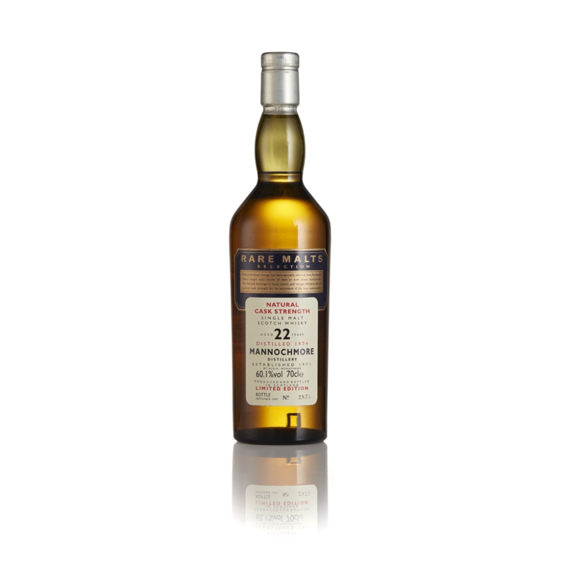 MANNOCHMORE 1974 22 YEAR OLD - RARE MALTS bottle number 2852, with carton 70cl/ 60.1%