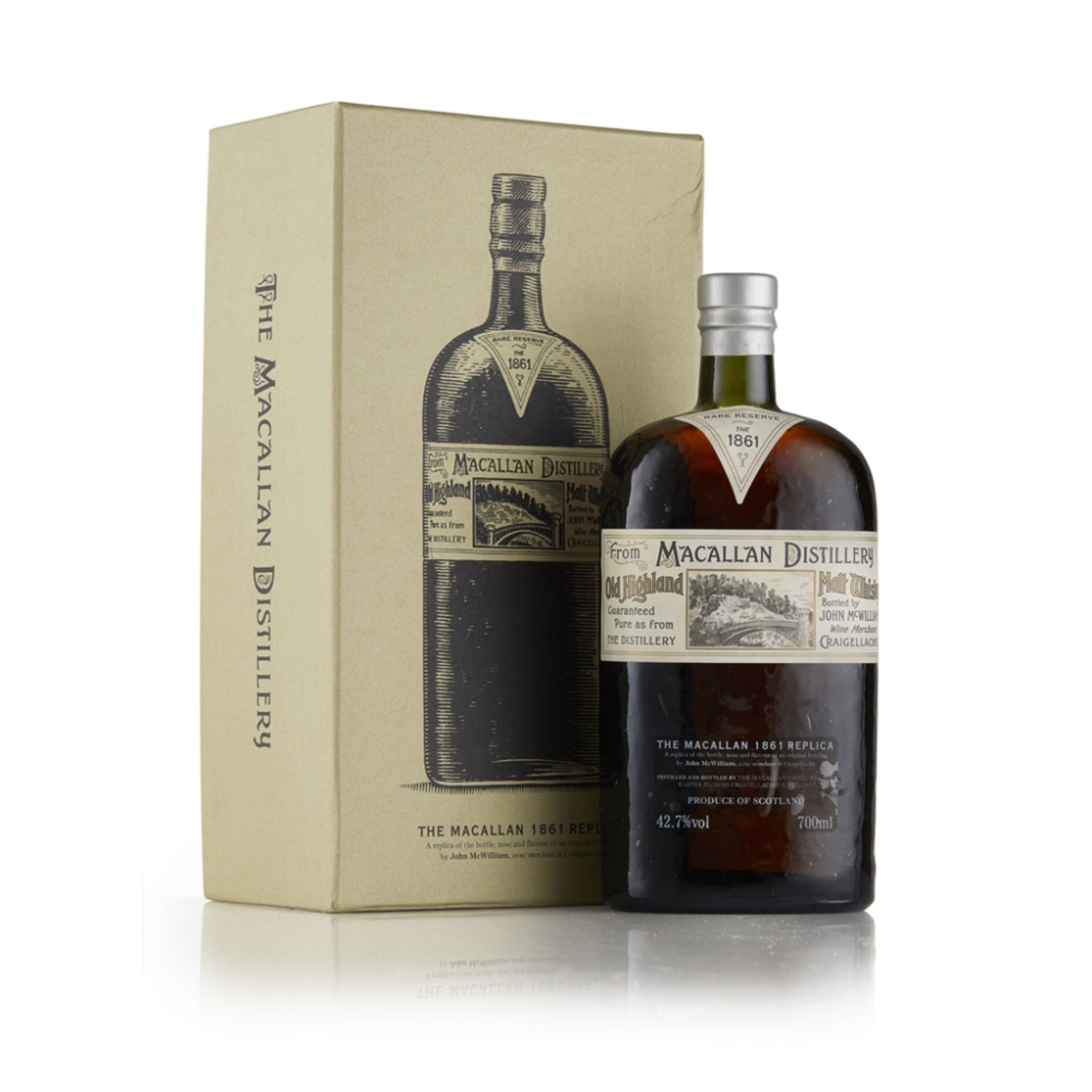 THE MACALLAN 1861 REPLICA with presentation box 70cl/ 42.7% - Image 3 of 3