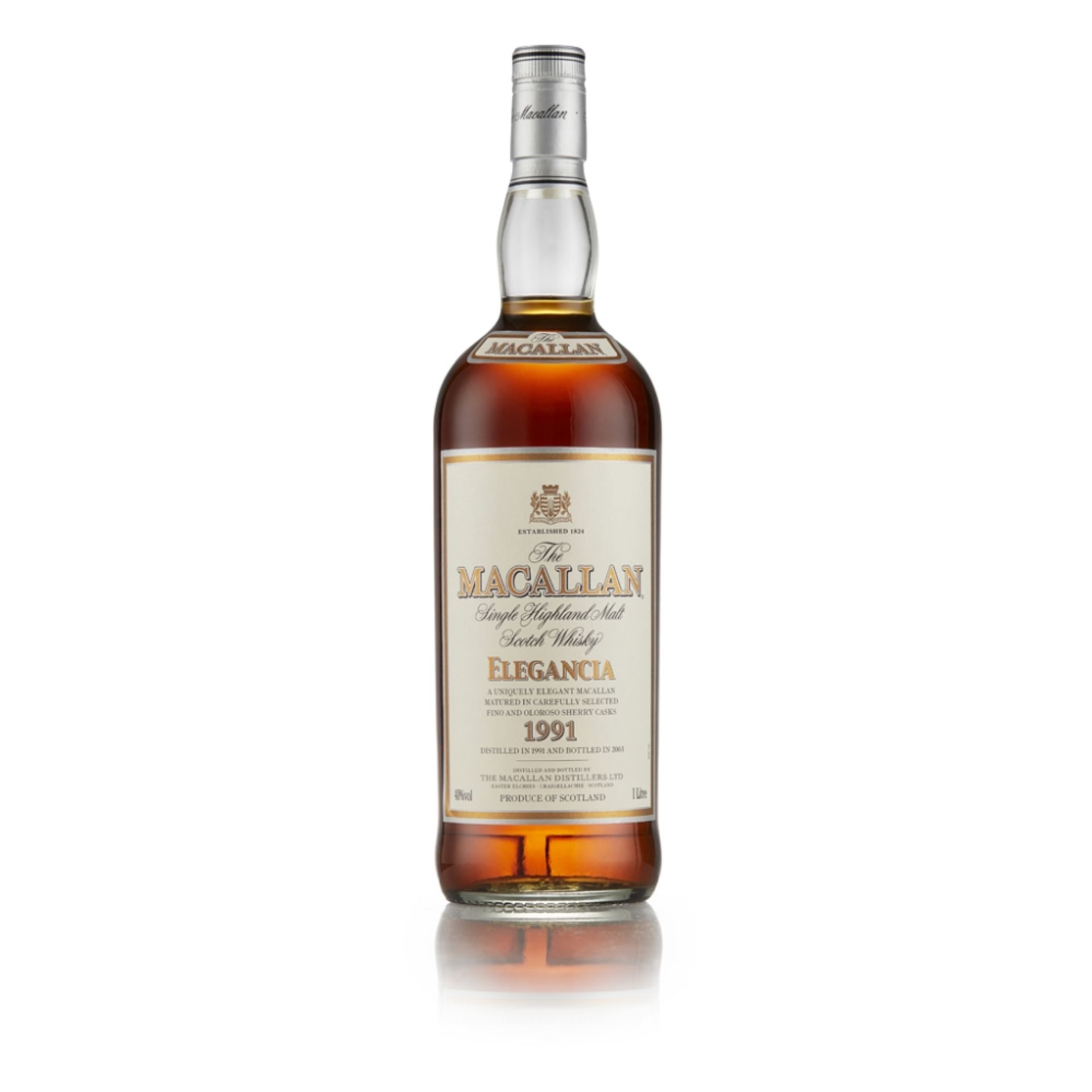 THE MACALLAN 1991 ELEGANCIA bottled in 2003, matured in Fino and Olorosso sherry casks, with