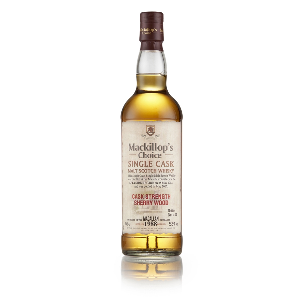 THE MACALLAN 1988 - MACKILLOP'S CHOICE matured in a single sherry cask, bottled in 2007 at cask