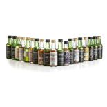 COLLECTION OF CADENHEAD'S MINIATURES to include GLENURY ROYAL 23 YEAR OLD, 53.8%; GLENLIVET 17