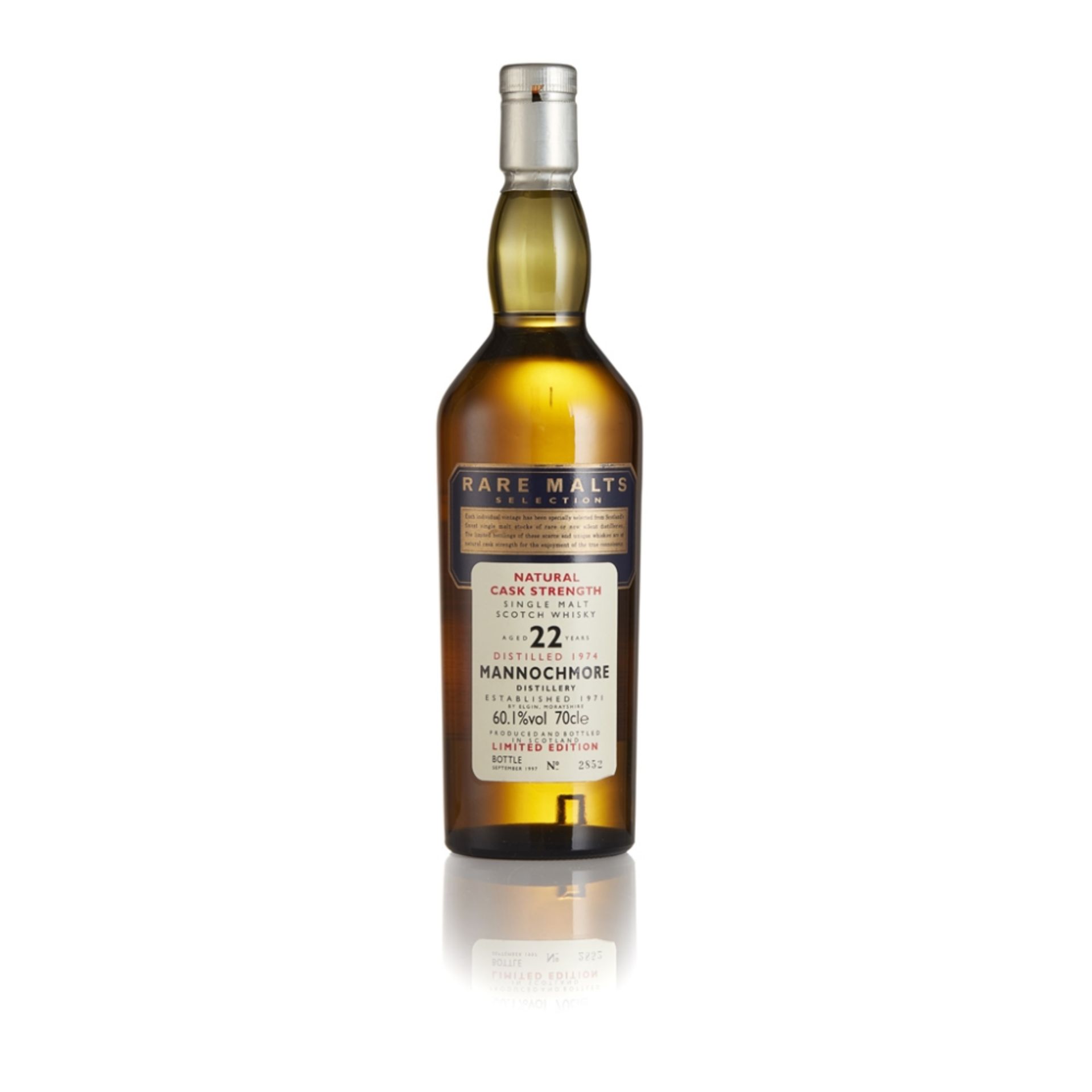 MANNOCHMORE 1974 22 YEAR OLD - RARE MALTS bottle number 2875, with carton 70cl/ 60.1%