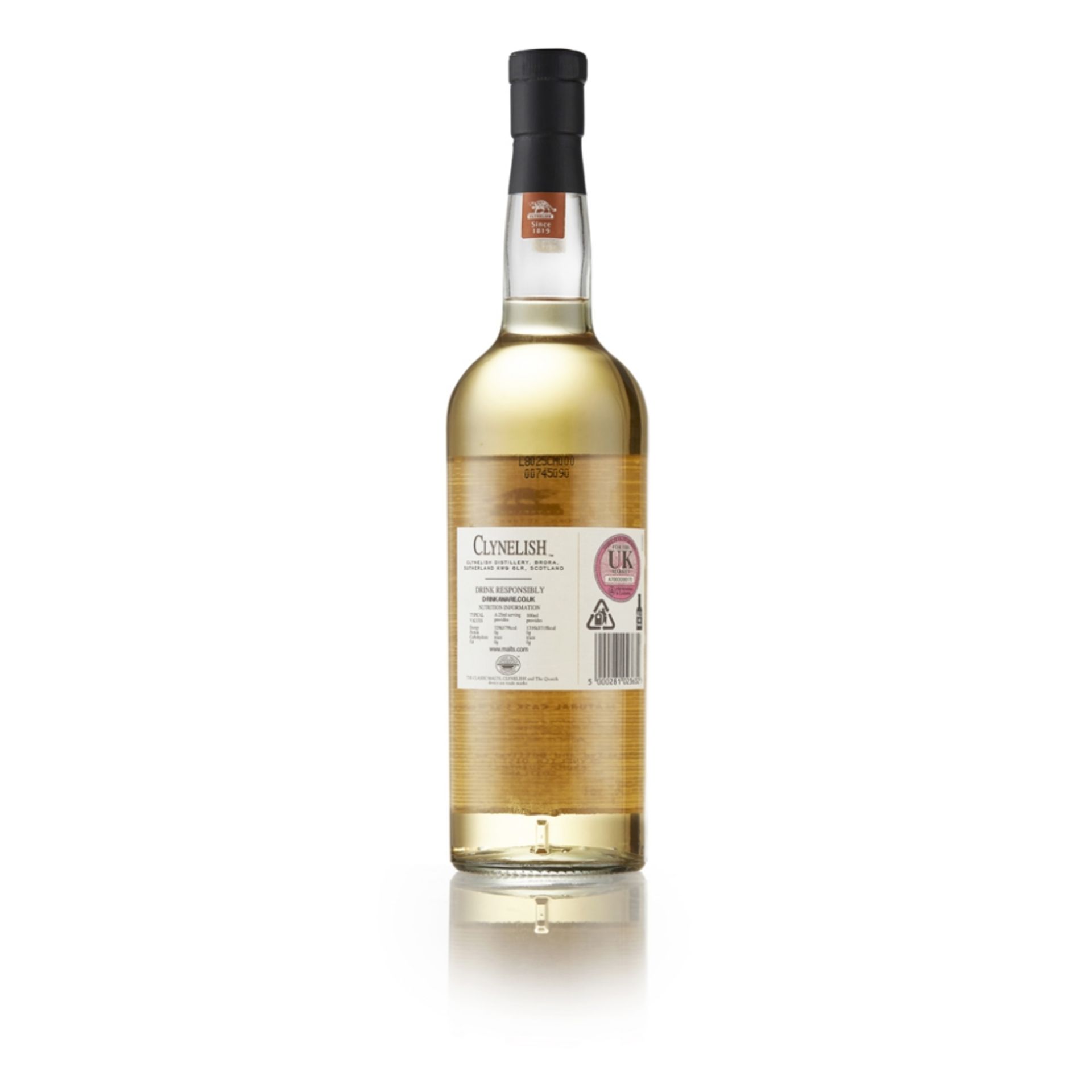 CLYNELISH DISTILLERY EXCLUSIVE bottled at natural cask strength 70cl/ 57.3% - Image 2 of 2