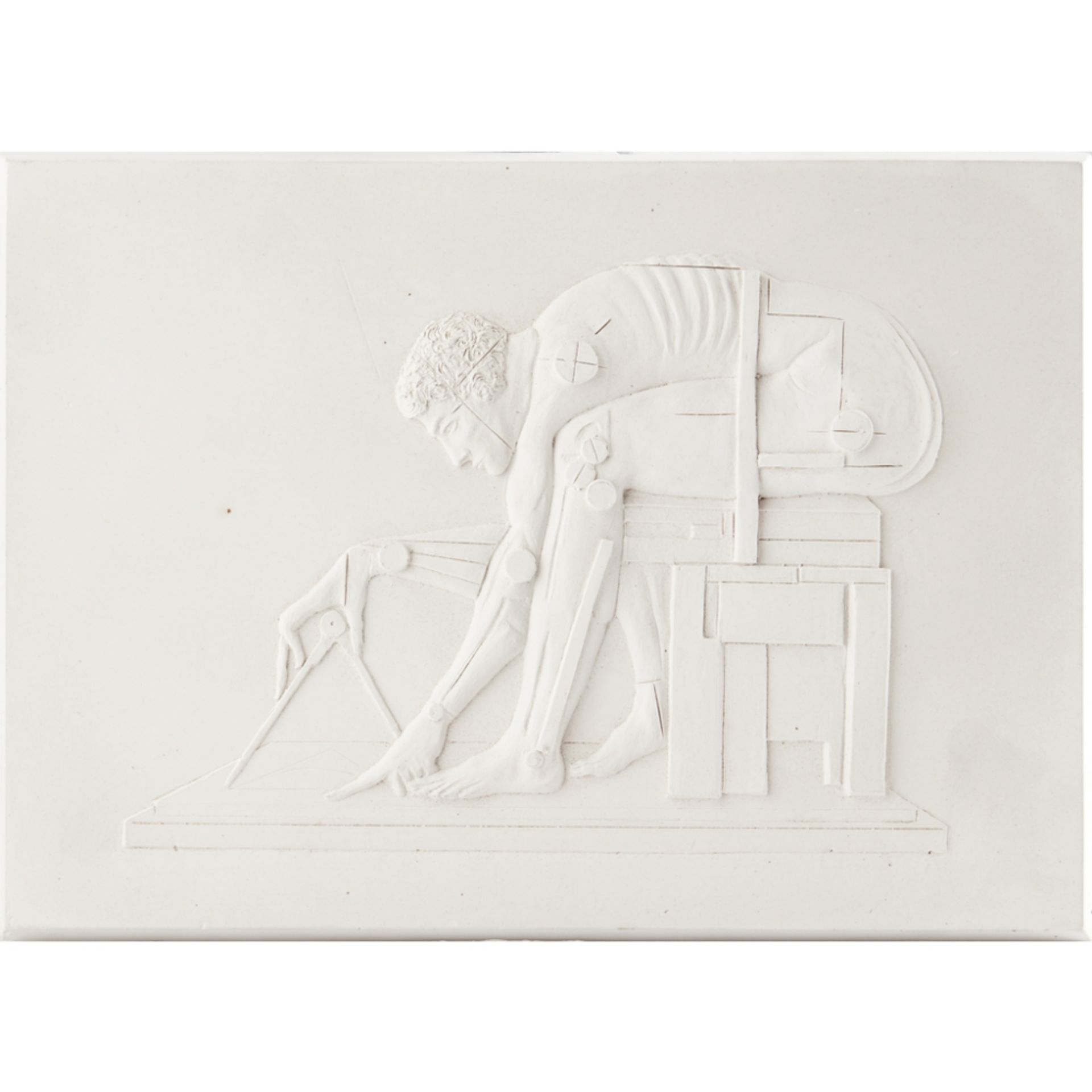 [§] SIR EDUARDO PAOLOZZI K.B.E., R.A., H.R.S.A. (SCOTTISH 1924-2005)NEWTON AFTER BLAKE Plaster, in - Image 2 of 2