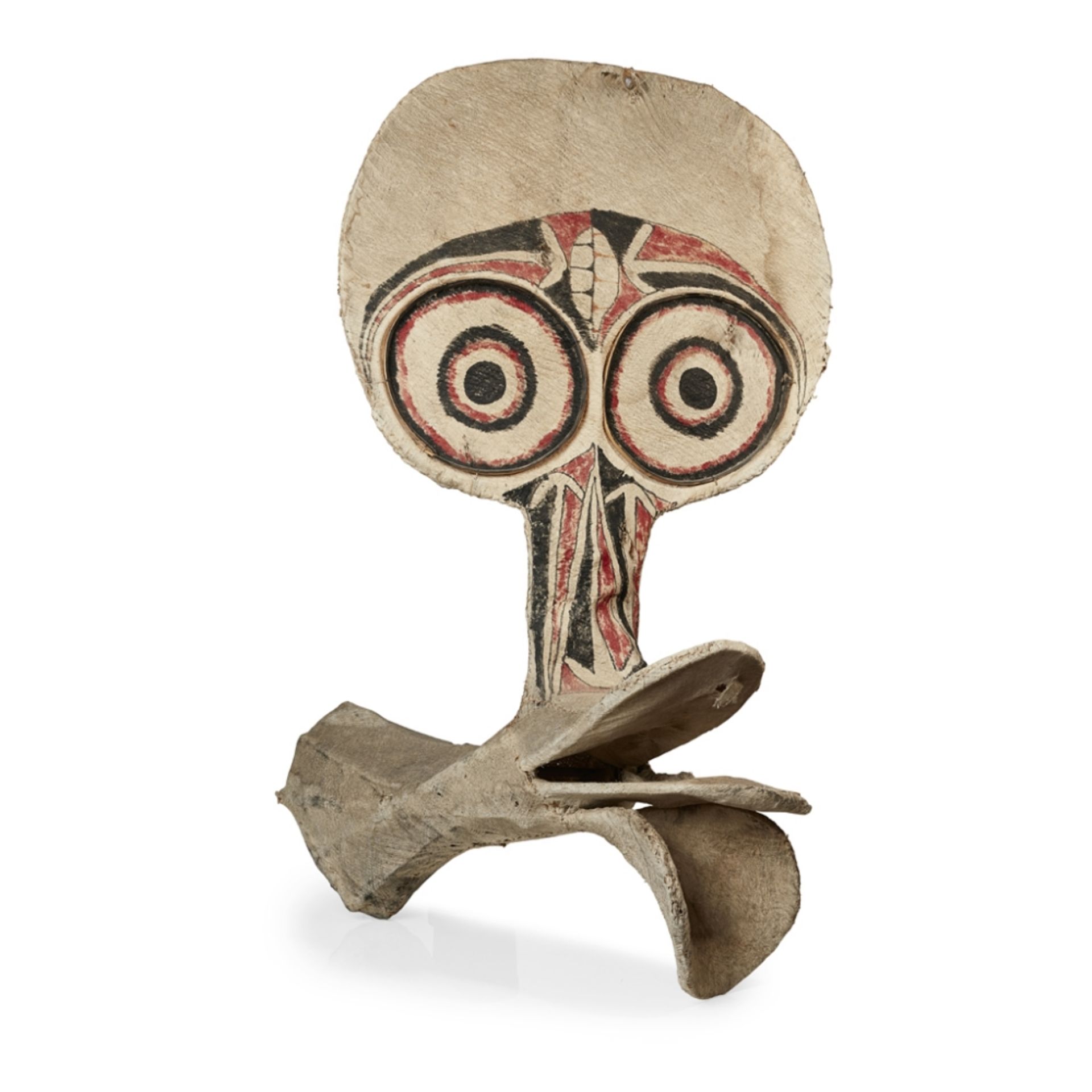 BAINING MASK, KAVATGAZELLE PENINSULA, NEW BRITAIN reed frame, barkcloth and pigment, with the