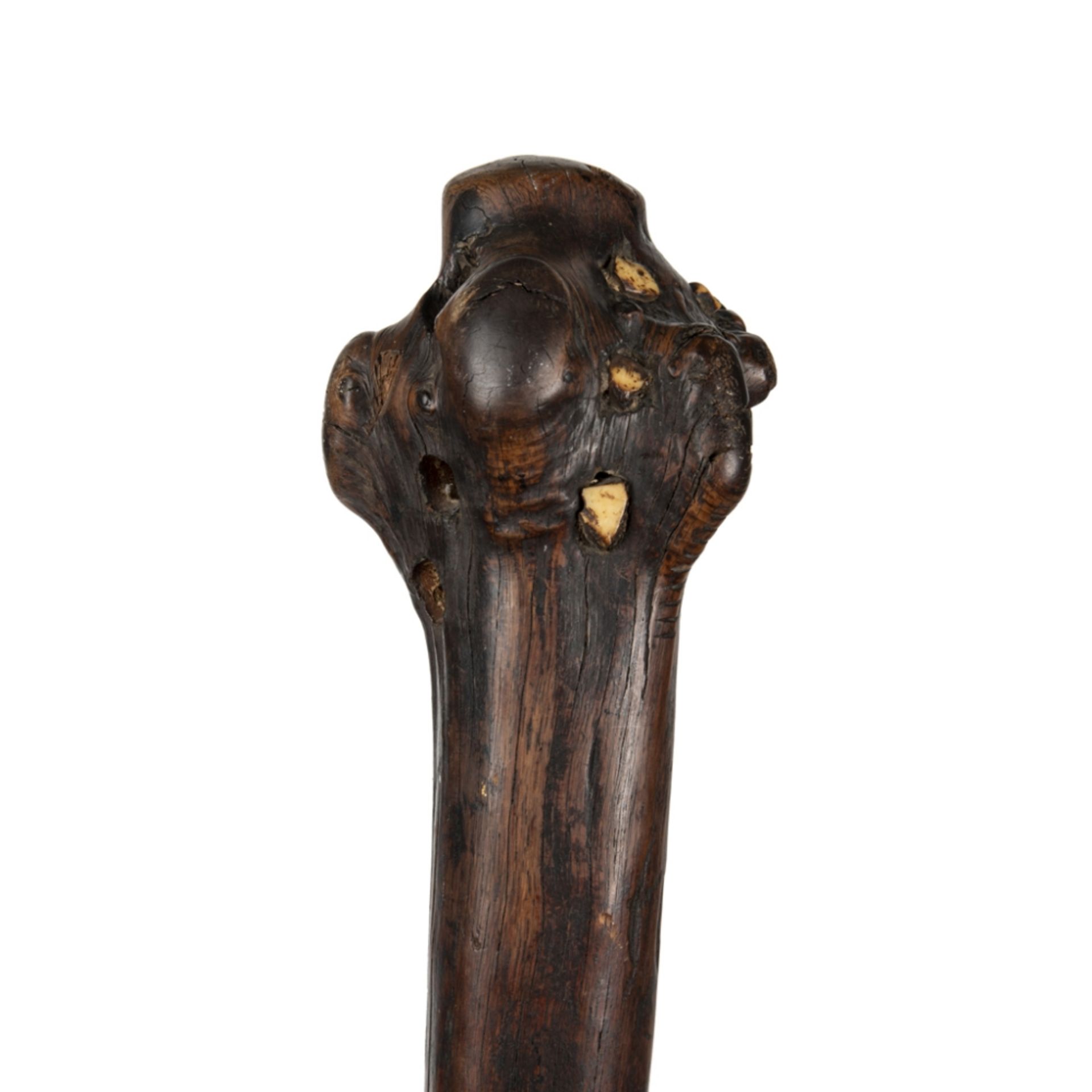 ROOTSTOCK CLUBFIJI, LATE 18TH CENTURY carved wood and marine ivory, the handle with tavatava grip, - Image 3 of 4