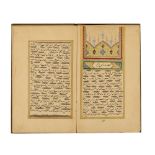 AUTHOR'S PRESENTATION COPY OF 'TAFADDAL BIN MARUF'TURKEY, 19TH CENTURY black ink and gold on cream