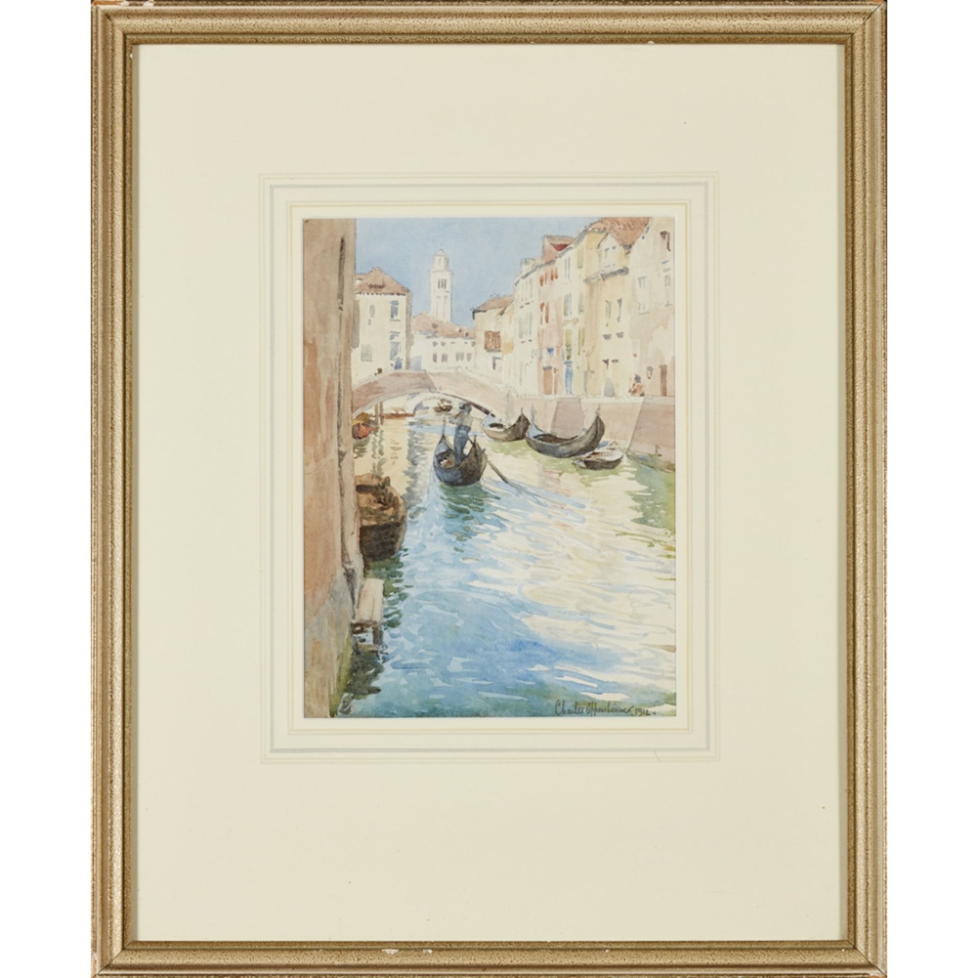 [§] CHARLES OPPENHEIMER R.S.A., R.S.W. (SCOTTISH 1876-1961)VENICE Signed and dated 1912, - Image 2 of 2