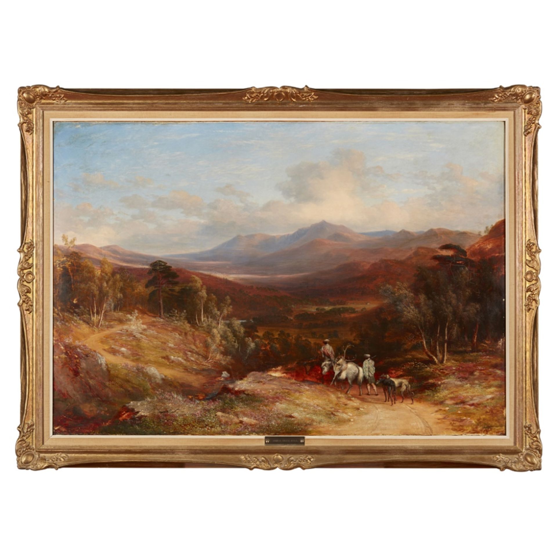 JAMES GILES R.S.A. (SCOTTISH 1801-1870)LOCHNAGAR LOOKING UP GLEN GELDER Oil on canvas91cm x 117cm ( - Image 2 of 2