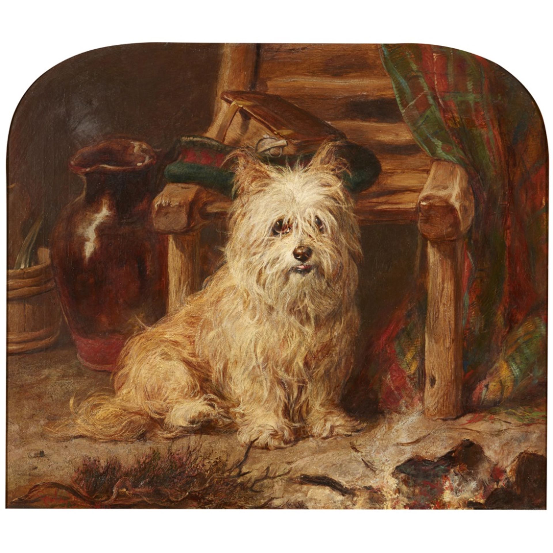 GOURLAY STEELL R.S.A. (SCOTTISH 1819-1894)PEPPER Signed and indistinctly dated 187-, oil on