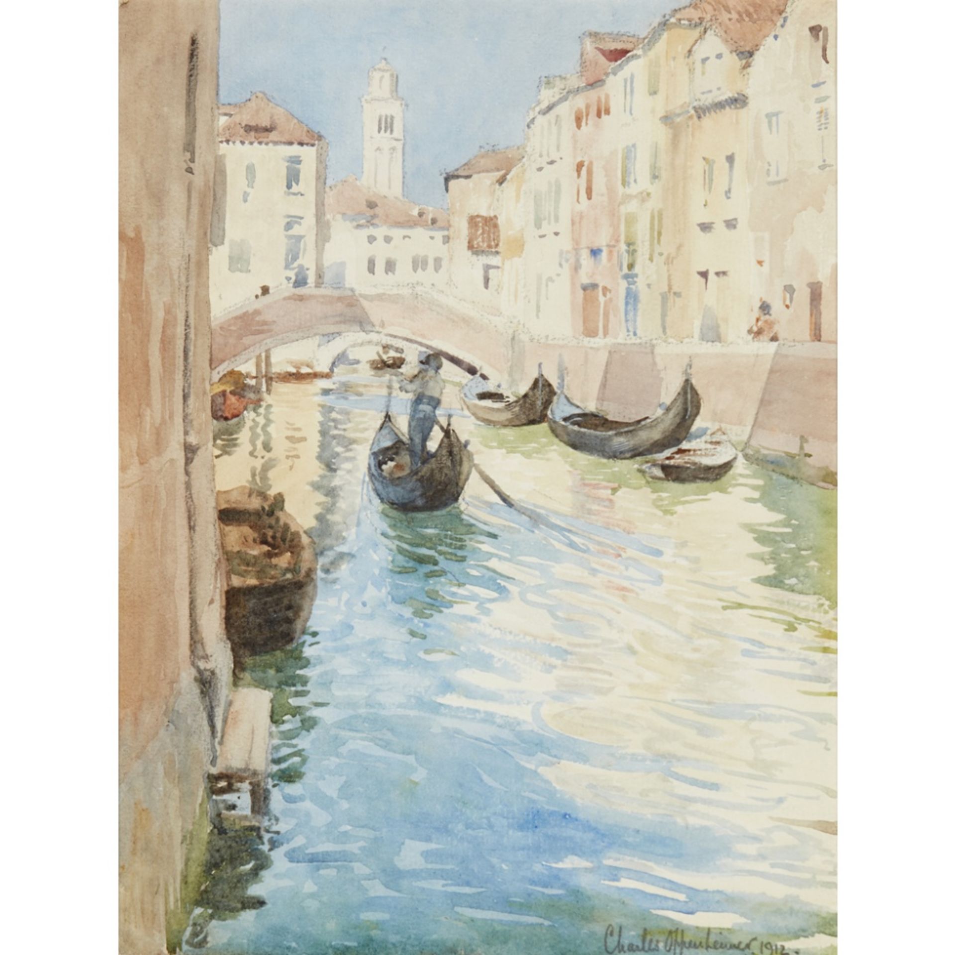 [§] CHARLES OPPENHEIMER R.S.A., R.S.W. (SCOTTISH 1876-1961)VENICE Signed and dated 1912,