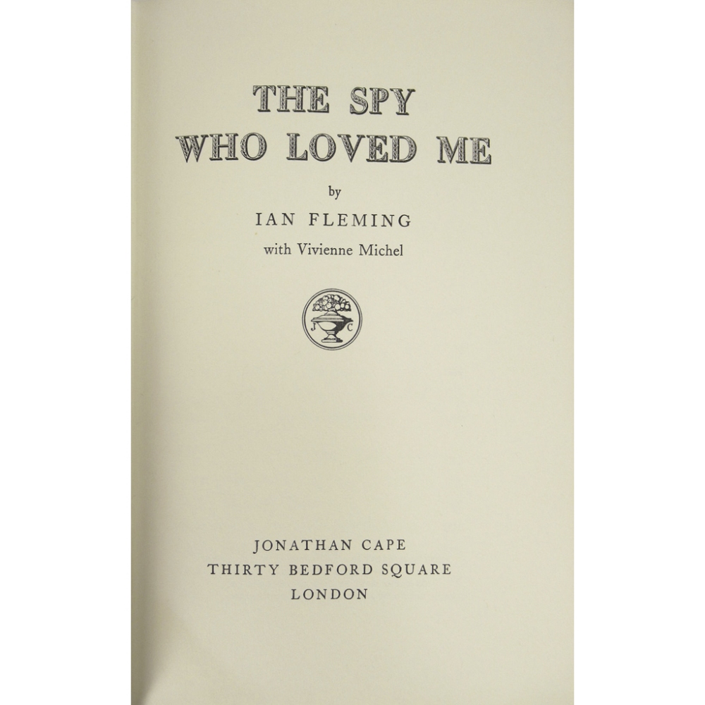 FLEMING, IANTHREE FIRST EDITIONS The Spy who Loved Me. London: Jonathan Cape, 1962. 8vo, original - Image 4 of 4