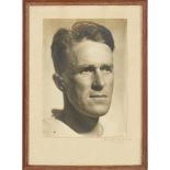 COSTER, HOWARDT.E. LAWRENCE silver bromide print, 250 x 180mm, signed 'Howard Coster FRSA mdm." in