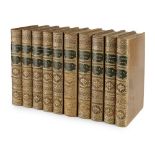 FIELDING, HENRYTHE WORKS London: W. Strahan, 1784. 10 volumes, 8vo, 10 engraved frontispieces, & 3