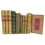 LEATHER BINDINGS10 BOOKS, COMPRISING Hallam, Henry View of the State of Europe during the Middle