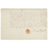 DOUGLAS, JAMES DOUGLAS (1516-1581), 4TH EARL OF MORTON, REGENT OF SCOTLANDDOCUMENT ISSUED BY THE