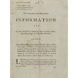 SCOTTISH PAMPHLETS, A COLLECTIONOF 27 ITEMS, COMPRISING 1) Information for Sir John Anstruther of