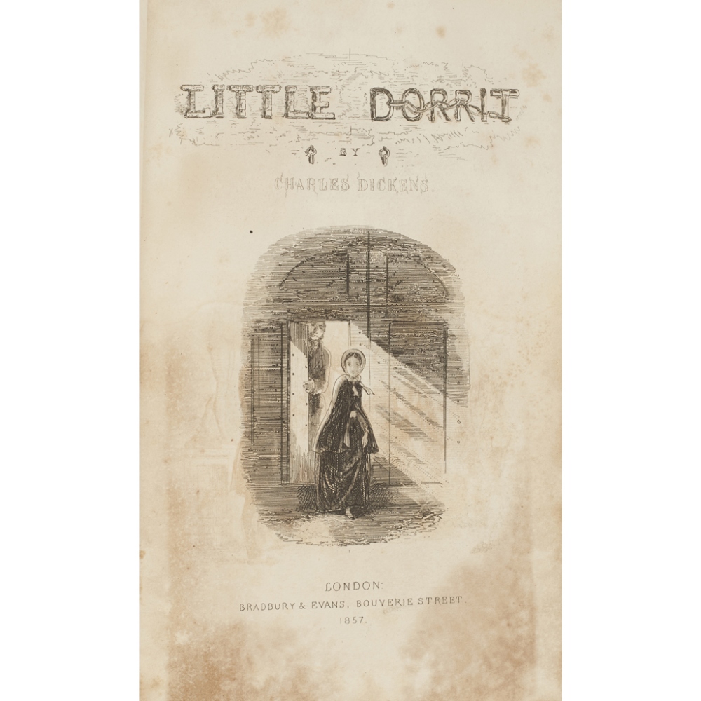 DICKENS, CHARLESTWO FIRST EDITIONS Little Dorrit. London: Bradbury & Evans, 1857. First edition