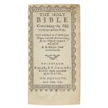 HOLY BIBLE, KING JAMES VERSION PRINTED BY R. Y[OUNG] Edinburgh: Printed by R. Y[oung], 1637.