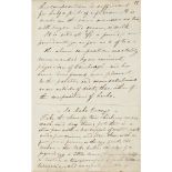 RECIPE BOOK OF AMELIA HALLIBURTON RAEDATED 1821 76 manuscript pp., 190 x 122mm, including recipes