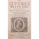 SENECALES OEUVRES DE LUC. ANN. SENEQUE mises en françois par Matthieu de Chalvet. Paris: M. Blageart