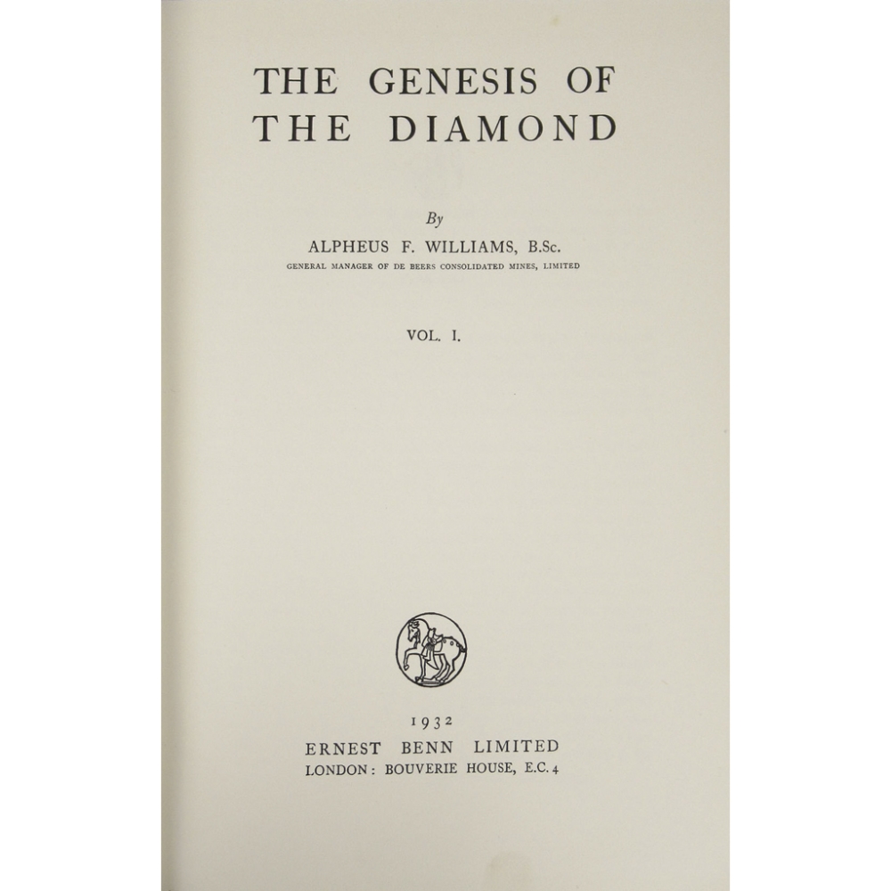 DIAMONDS, FOUR VOLUMESWILLIAMS, GARDNER F. The Diamond Mines of South Africa. New York: B.F. - Image 2 of 4