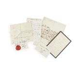 GEORGE III (1738-1820), KING OF ENGLAND, AND HIS CHILDREN, 14 ITEMS COMPRISINGGEORGE III,