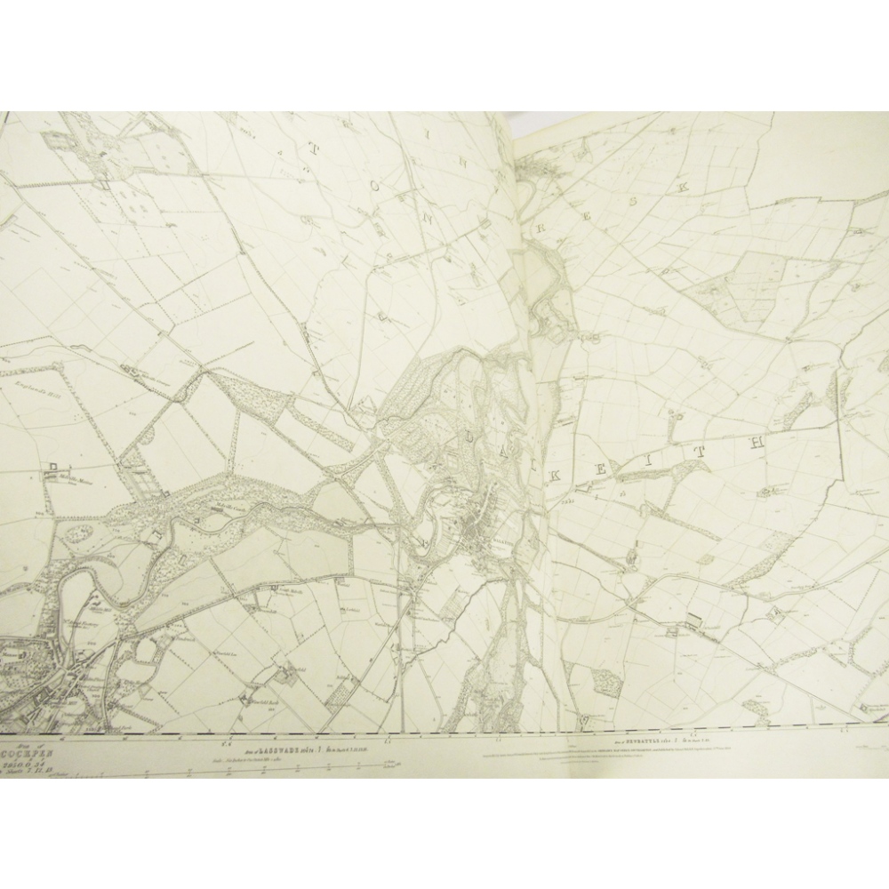 ORDNANCE SURVEY OF EDINBURGHSHIREFINELY BOUND SIX INCH FIRST EDITION MAP OF THE EDINBURGH AREA - Image 2 of 5