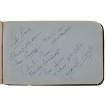 MUSICAL INSTERST: AUTOGRAPH ALBUMVARIOUS MUSICIANS AND SINGERS FROM THE 1950S, INCLUDING The