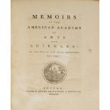 ADAMS, JOHN; BOWDOIN, JAMES; HANCOCK, JAMES MEMOIRS OF THE AMERICAN ACADEMY OF ARTS AND SCIENCES