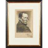 ORPEN, WILLIAMSIGNED ALBUMEN PRINT OF THE ARTIST signed and inscribed to mount: "To Hollander with