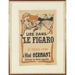 PIERRE BONNARD (1867-1947)POSTER: LIRE DANS LE FIGAROLE NOUVEAU ROMAN D'ABEL HERMANT printed