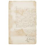 DUDLEY, ROBERT, (1532-1588, 1ST EARL OF LEICESTER)LETTER SIGNED, "R. LEYCESTER", AND SUBSCRIBED, ONE