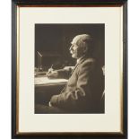 EDIS, OLIVETHOMAS HARDY platinum print, 360 x 283mm, showing Hardy at his desk, c.1923