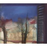 [§] MARDI BARRIE R.S.W. (SCOTTISH 1931-2004)NIGHT STREET, PROVENCE Watercolour44cm x 52cm (17.25in x