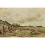 SIR JAMES LAWTON WINGATE R.S.A (SCOTTISH 1846-1924)FARMYARD IN SUMMER Signed, oil on canvas33.5cm