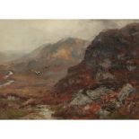 DAVID FARQUHARSON A.R.A., A.R.S.A., R.S.W., R.O.I. (SCOTTISH 1840-1907)HIGHLAND HILLS Signed, oil on