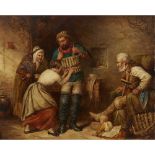 ALEX LEGGATT (SCOTTISH C.1828-1884)OFF TO THE RESCUE - 1876 Signed, signed, inscribed and dated