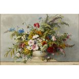 [§] MAURICE ALFRED DÉCAMPS (FRENCH 1892-1953)A FLORAL ARRANGEMENT Signed, oil on canvas66cm x 100.