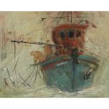 [§] CONNIE SIMMERS (SCOTTISH CONTEMPORARY)SEA MIST, NANTUCKET Signed, mixed media38.5cm x 49cm (15.