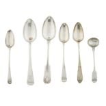 ABERDEEN - A COLLECTION OF SCOTTISH PROVINCIAL TEASPOONS VARIOUS MAKERS to include four of Old