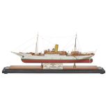 A MODEL OF A SINGLE SCREW STEAMER SS "ST SUNNIVA II" Built by A. J. Berry Robinson for Mr W.