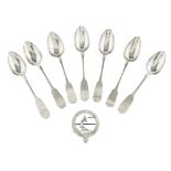 ELGIN - A COLLECTION OF SCOTTISH PROVINCIAL FLATWARE VARIOUS MAKERS to include a Fiddle Pattern