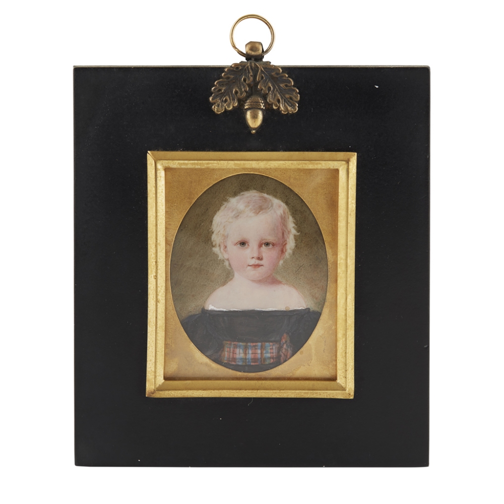 HERMAN (FL. C. 1820-1840) A PORTRAIT MINIATURE OF A SCOTTISH BOY AND GIRL, CIRCA 1840 each wearing a - Image 4 of 4