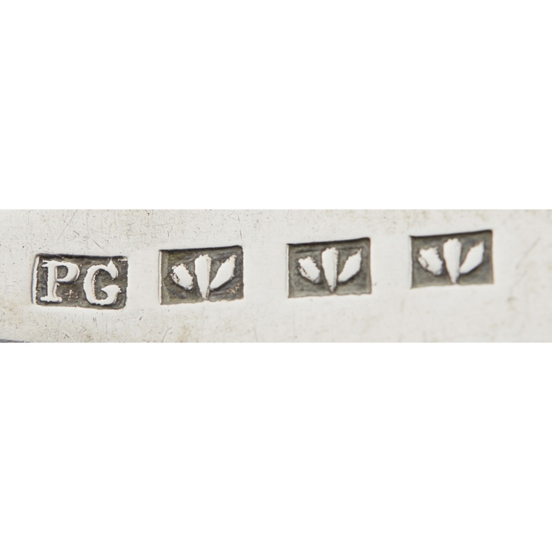 ABERDEEN - TWO SCOTTISH PROVINCIAL SUGAR SPOONS PETER GILL marked PG, stylised plant / thistle - Image 6 of 6