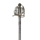 A FINE SCOTTISH BASKET-HILTED BACKSWORD CIRCA 1730 the hilt guards pierced with hearts and circles
